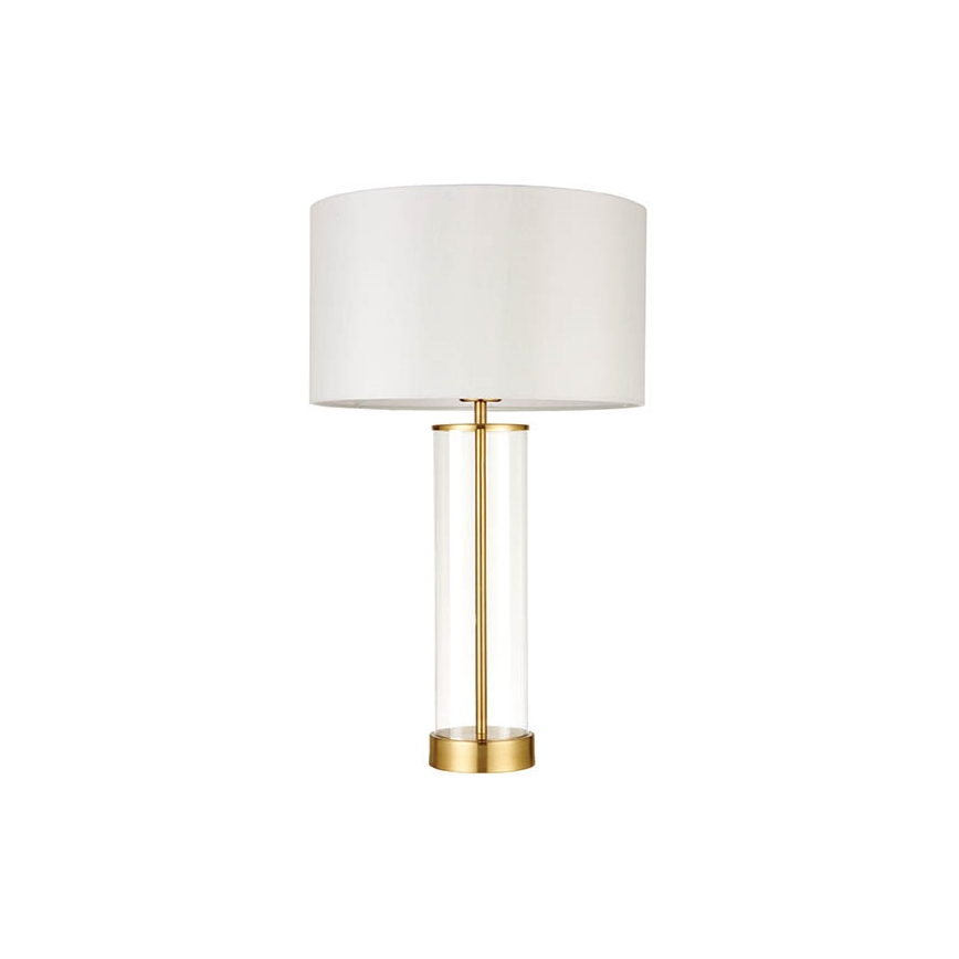 Endon 68802 - Stolna lampa LESSINA s dodirnim prigušivačem 1xE27/10W/230V zlatna/bijela