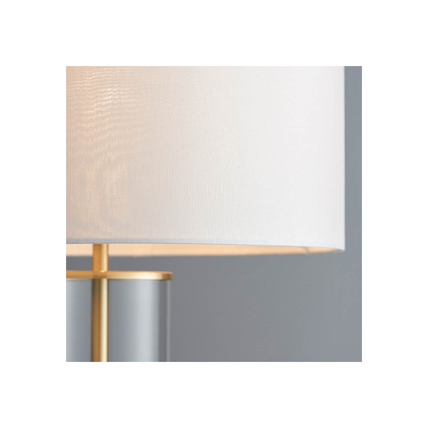 Endon 68802 - Stolna lampa LESSINA s dodirnim prigušivačem 1xE27/10W/230V zlatna/bijela