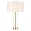 Endon 68802 - Stolna lampa LESSINA s dodirnim prigušivačem 1xE27/10W/230V zlatna/bijela