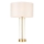 Endon 68802 - Stolna lampa LESSINA s dodirnim prigušivačem 1xE27/10W/230V zlatna/bijela