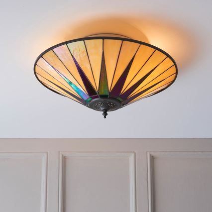 Endon 70240 - Stropna svjetiljka DARK STAR 2xE27/40W/230V pr. 49 cm