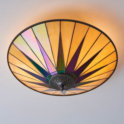 Endon 70240 - Stropna svjetiljka DARK STAR 2xE27/40W/230V pr. 49 cm