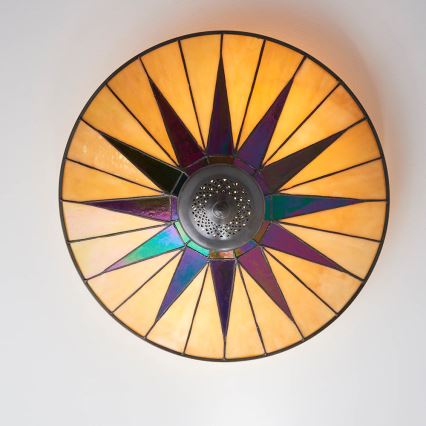 Endon 70240 - Stropna svjetiljka DARK STAR 2xE27/40W/230V pr. 49 cm