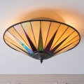 Endon 70240 - Stropna svjetiljka Tiffany DARK STAR 2xE27/40W/230V Ø 49 cm