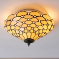 Endon 70242 - Stropna svjetiljka Tiffany PEARL 2xE27/60W/230V, promjer 37 cm