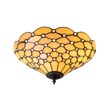 Endon 70242 - Stropna svjetiljka Tiffany PEARL 2xE27/60W/230V, promjer 37 cm