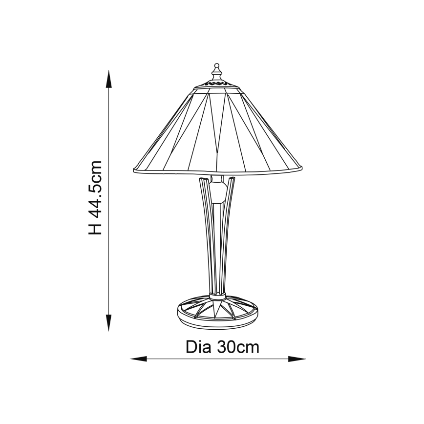 Endon 70367 - Stolna lampa DARK STAR 1xE14/40W/230V pr. 30 cm