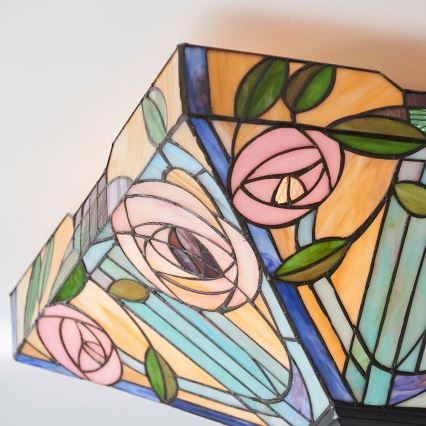 Endon 70698 - Stropna svjetiljka Tiffany WILLOW 2xE27/60W/230V