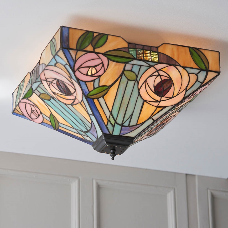 Endon 70698 - Stropna svjetiljka WILLOW 2xE27/60W/230V