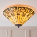Endon 70706 - Stropna svjetiljka Tiffany JAMELIA 2xE27/60W/230V, promjer 50 cm