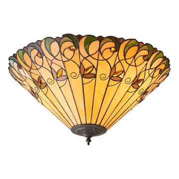 Endon 70706 - Stropna svjetiljka Tiffany JAMELIA 2xE27/60W/230V, promjer 50 cm