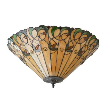 Endon 70706 - Stropna svjetiljka Tiffany JAMELIA 2xE27/60W/230V, promjer 50 cm
