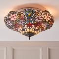 Endon 70709 - Stropna svjetiljka Tiffany SULLIVAN 2xE27/60W/230V promjer 40 cm