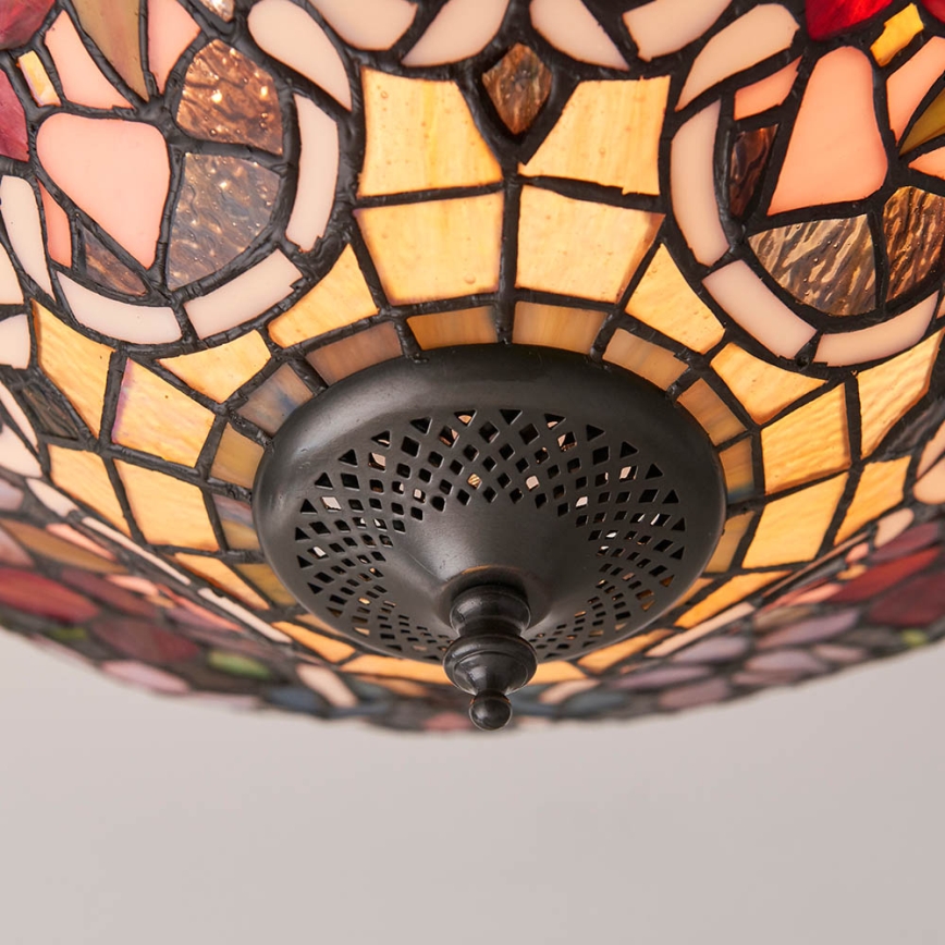 Endon 70709 - Stropna svjetiljka Tiffany SULLIVAN 2xE27/60W/230V promjer 40 cm