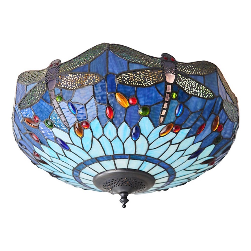 Endon 70722 - Stropna svjetiljka DRAGONFLY 2xE27/60W/230V pr. 41 cm