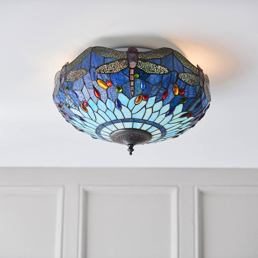 Endon 70722 - Stropna svjetiljka DRAGONFLY 2xE27/60W/230V pr. 41 cm