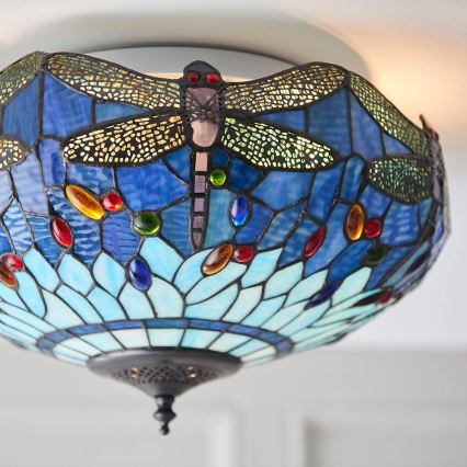 Endon 70722 - Stropna svjetiljka DRAGONFLY 2xE27/60W/230V pr. 41 cm