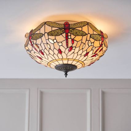 Endon 70723 - Stropna svjetiljka DRAGONFLY 2xE27/60W/230V pr. 41 cm
