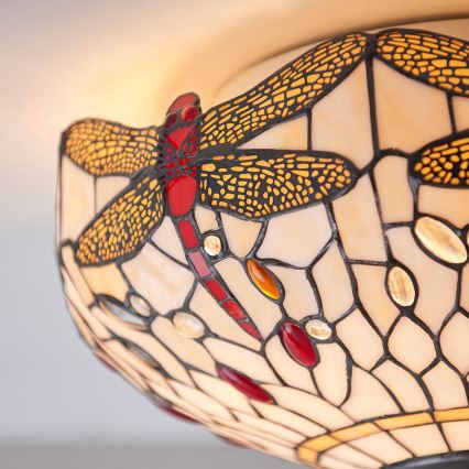 Endon 70723 - Stropna svjetiljka DRAGONFLY 2xE27/60W/230V pr. 41 cm