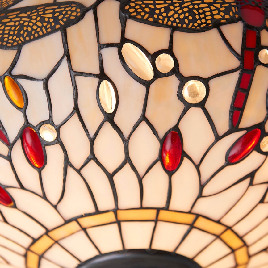Endon 70723 - Stropna svjetiljka Tiffany DRAGONFLY 2xE27/60W/230V, Ø 41 cm