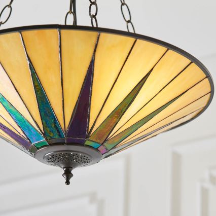 Endon 70754 - Luster na lancu DARK STAR 3xE27/60W/230V pr. 49 cm