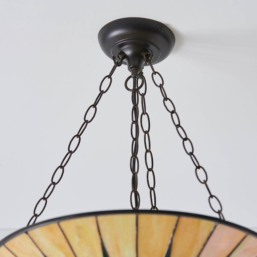 Endon 70754 - Luster na lancu DARK STAR 3xE27/60W/230V pr. 49 cm