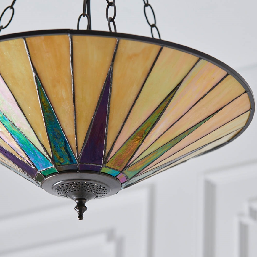 Endon 70754 - Luster na lancu DARK STAR 3xE27/60W/230V pr. 49 cm
