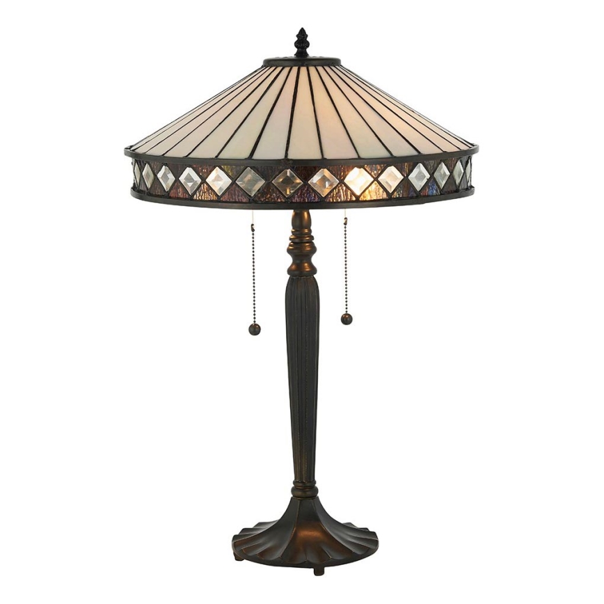 Endon 70935 - Stolna lampa FARGO 2xE27/60W/230V pr. 41,5 cm