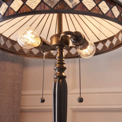Endon 70935 - Stolna lampa FARGO 2xE27/60W/230V pr. 41,5 cm