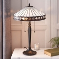 Endon 70935 - Stolna svjetiljka Tiffany FARGO 2xE27/60W/230V, promjer 41,5 cm