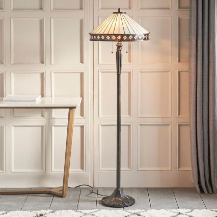 Endon 70936 - Podna lampa FARGO 2xE27/60W/230V promjer 50 cm