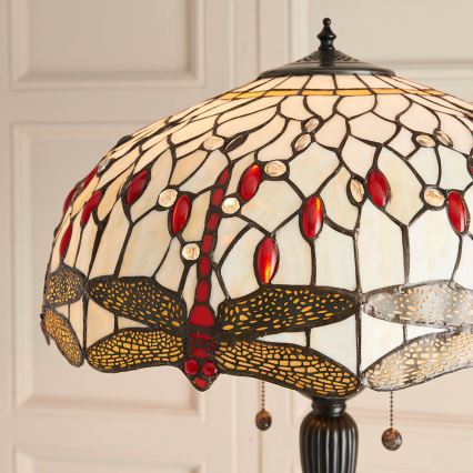 Endon 70940 - Stojeća svjetiljka DRAGONFLY 2x E27, 60 W, 230 V, Ø 50 cm
