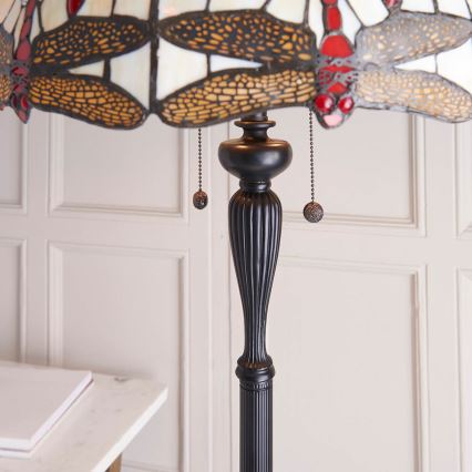 Endon 70940 - Stojeća svjetiljka DRAGONFLY 2x E27, 60 W, 230 V, Ø 50 cm