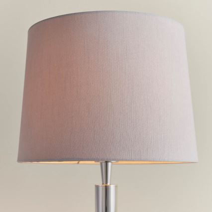 Endon 72175 - Stolna lampa s USB portom SYON 1xE14/40W/230V sjajni krom/bež