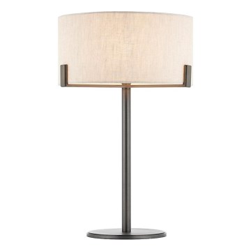 Endon 72631 - Stolna lampa HAYFIELD 1xE27/40W/230V brončana/siva