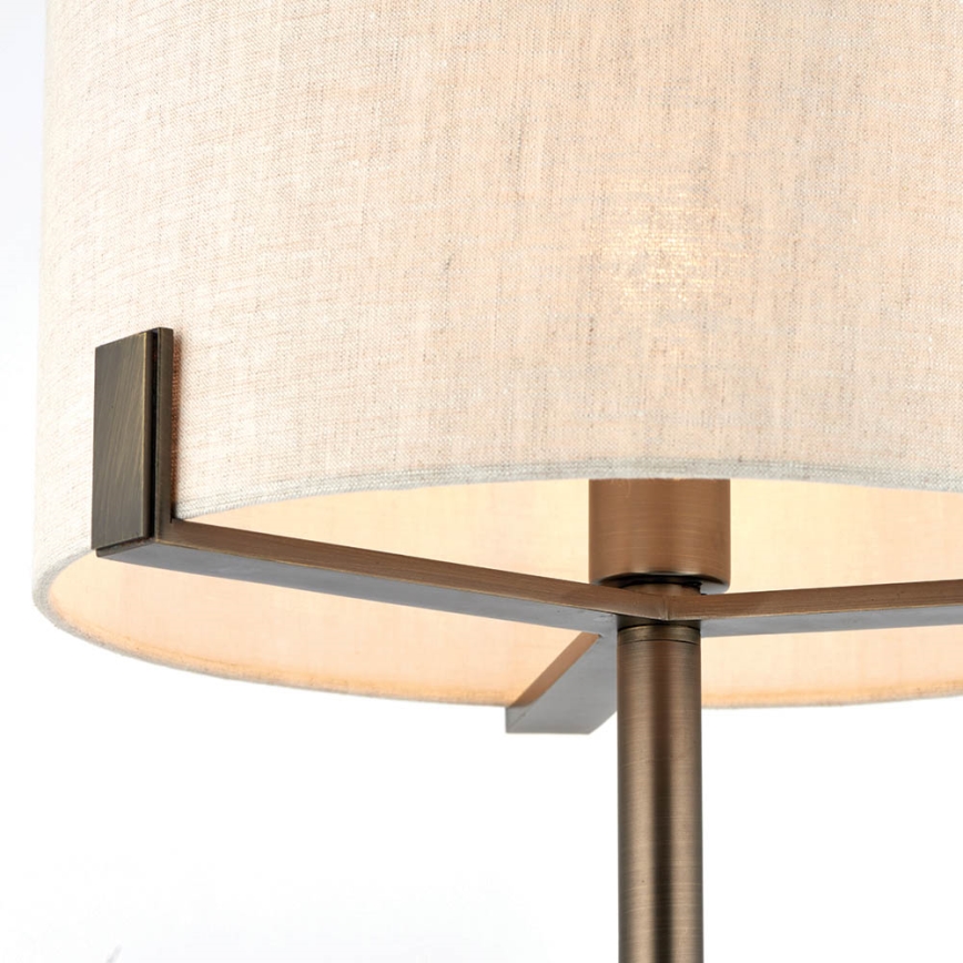 Endon 72631 - Stolna lampa HAYFIELD 1xE27/40W/230V brončana/siva