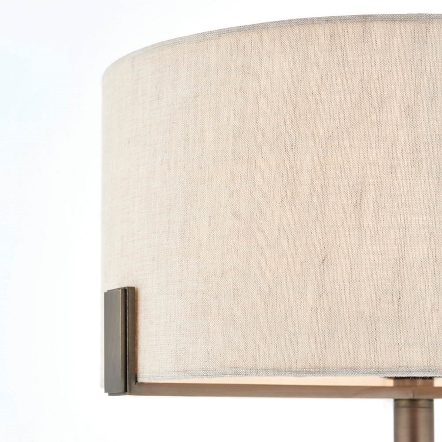 Endon 72631 - Stolna lampa HAYFIELD 1xE27/40W/230V brončana/siva