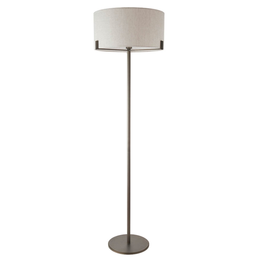 Endon 72634 - Podna lampa HAYFIELD 1xE27/40W/230V smeđa/siva