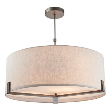 Endon 72635 - Viseći luster HAYFIELD 3xE27/40W/230V mat krom/siva