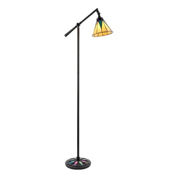 Endon 74355 - Podna lampa Tiffany DARK STAR 1xE14/40W/230V