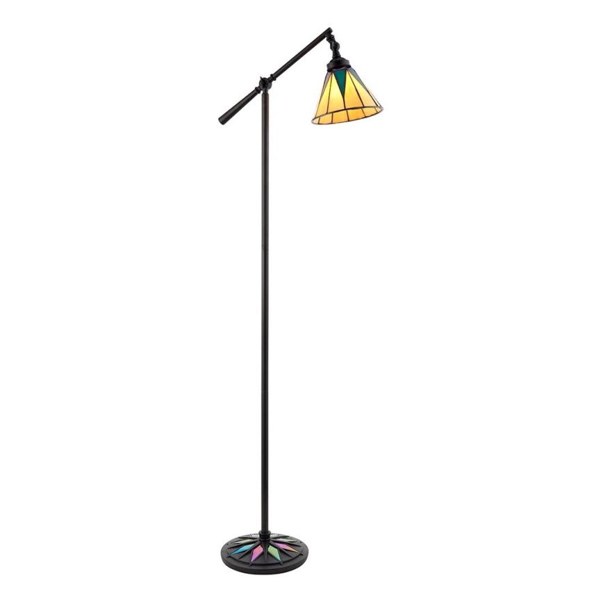 Endon 74355 - Podna lampa Tiffany DARK STAR 1xE14/40W/230V