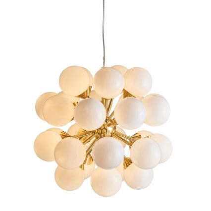 Endon 76499 - Luster na sajli OSCAR 28xG9/18W/230V zlatni