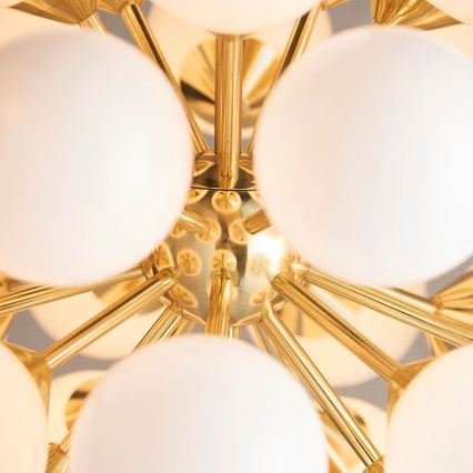 Endon 76499 - Luster na sajli OSCAR 28xG9/18W/230V zlatni