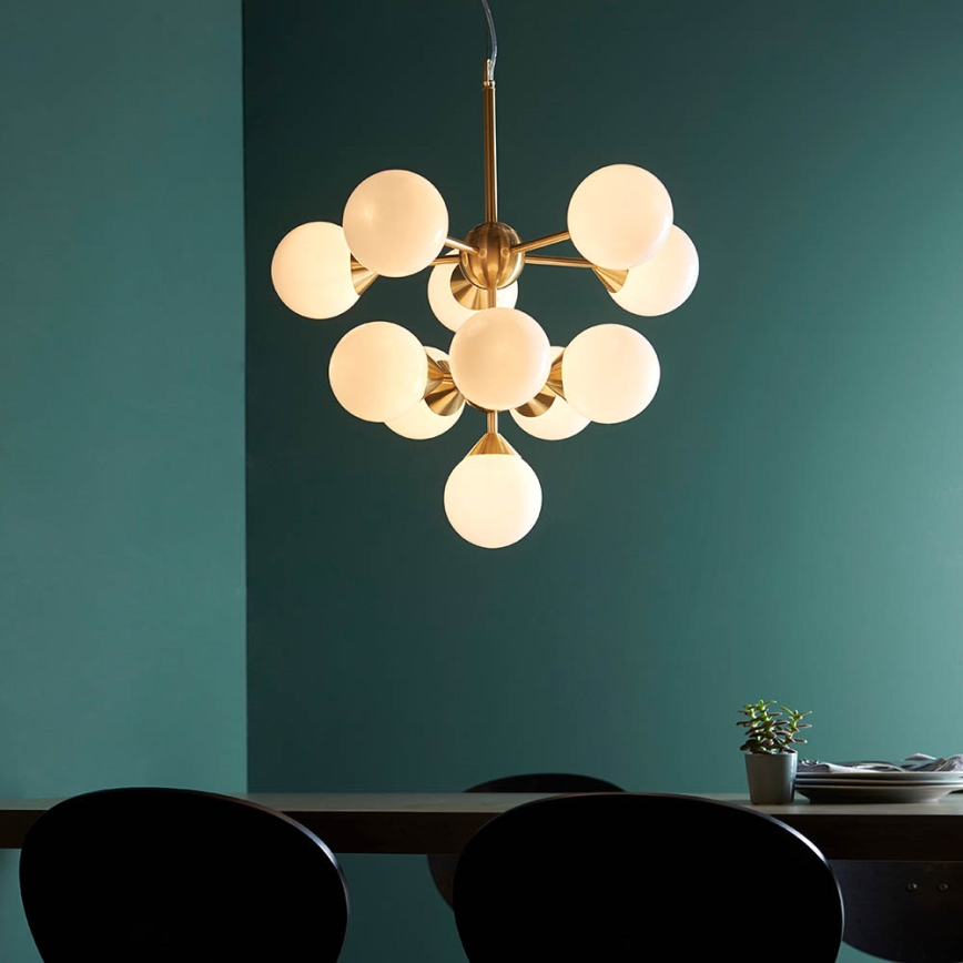 Endon 76500 - Luster na sajli OSCAR 11xG9/18W/230V mesing