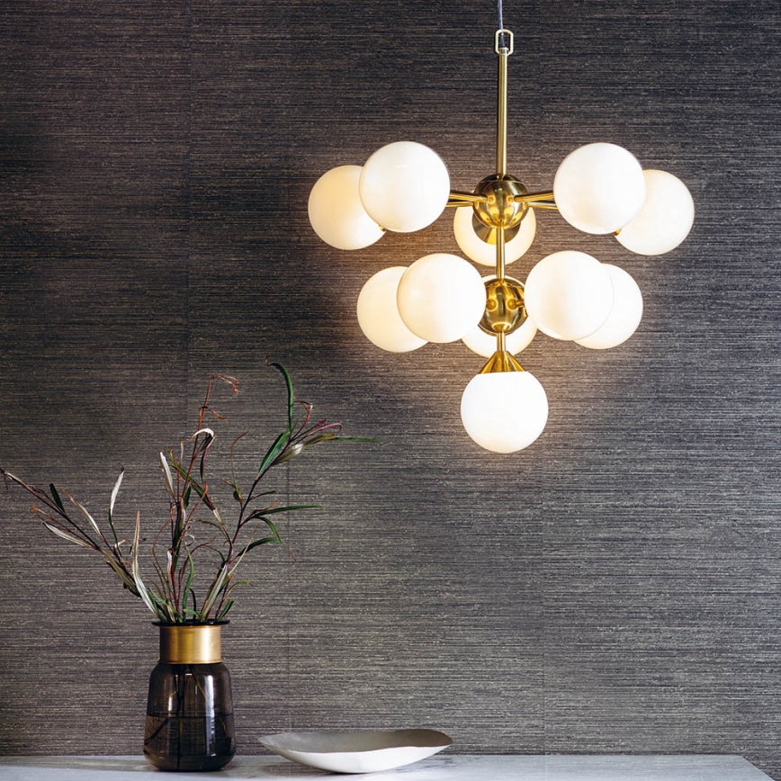 Endon 76500 - Luster na sajli OSCAR 11xG9/18W/230V mesing