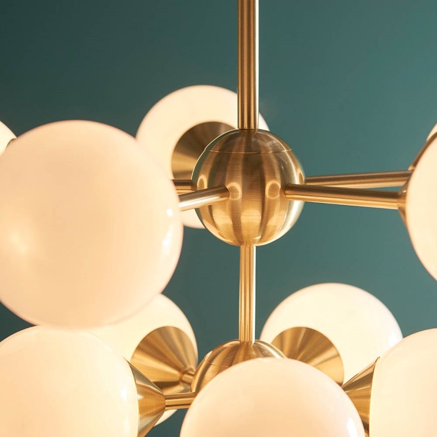Endon 76500 - Luster na sajli OSCAR 11xG9/18W/230V mesing