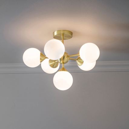 Endon 76501 - Luster na šipci OSCAR 6xG9/5W/230V zlatna