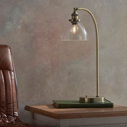 Endon 77859 - Stolna lampa HANSEN 1xE14/40W/230V mesing