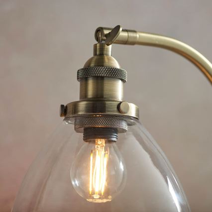 Endon 77859 - Stolna lampa HANSEN 1xE14/40W/230V mesing