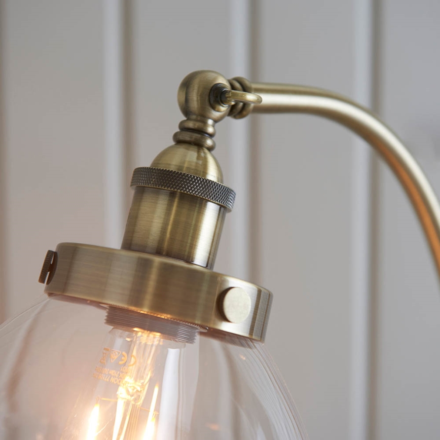 Endon 77860 - Podna lampa HANSEN 1xE27/40W/230V mesing